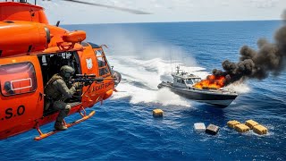 Terrifying Moment! US Coast Guard Intercepts Billion-Dollar Drug Ship in the Pacific Ocean
