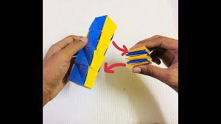 How To Make a paper MAGIC CUBES SPIRAL-Fun & Easy Origami