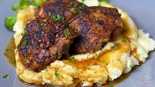 Let’s Cook with Me || Juicy and delicious chicken thighs with creamy mashed potatoes and veg