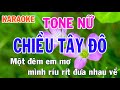 Chiều Tây Đô Karaoke Tone Nữ Nhạc Sống - Phối Mới Dễ Hát - Nhật Nguyễn