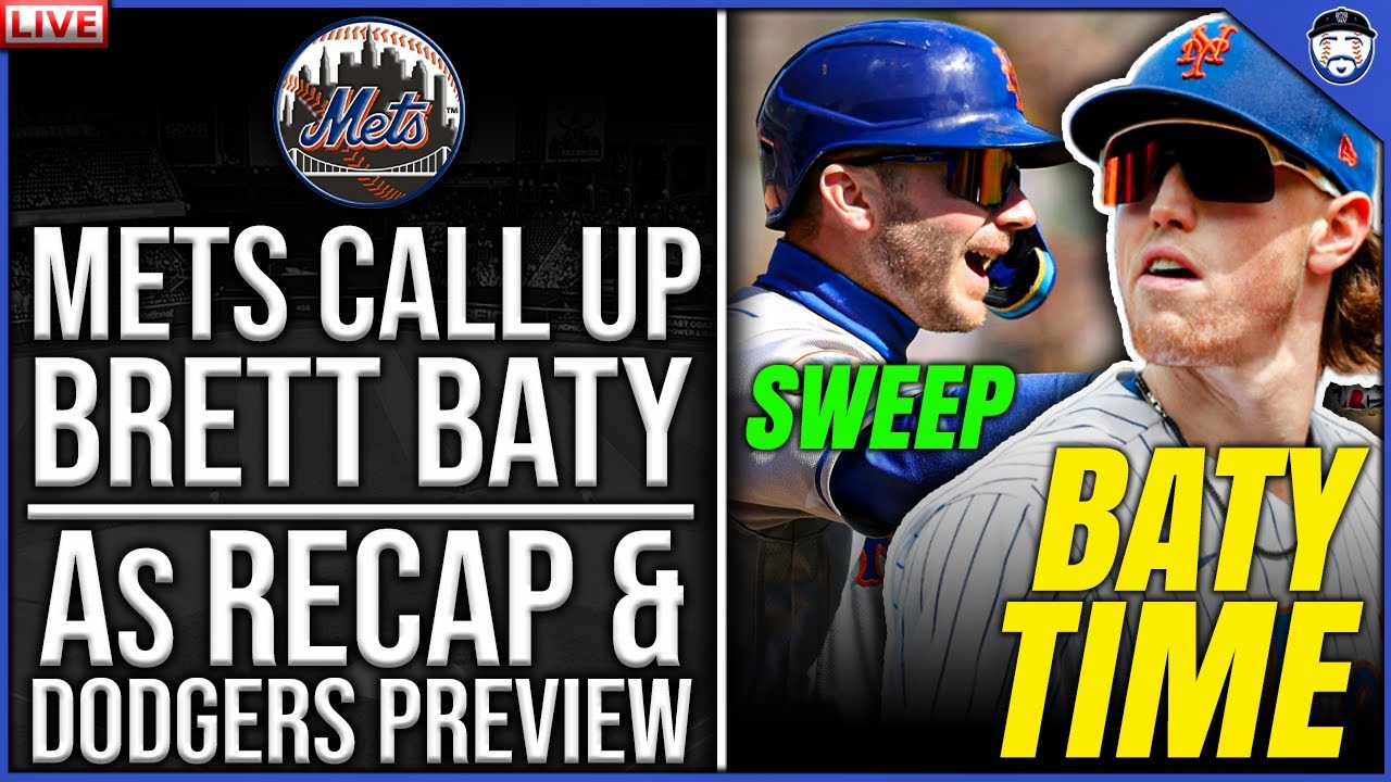 Mets SWEEP As, Call UP Brett Baty + Dodgers PREVIEW (Mets Podcast ...