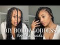 EASY DIY GODDESS/ BOHO KNOTLESS BRAIDS @ HOME | Hair used + Products + HOW TO BRAID| Jai Danielle