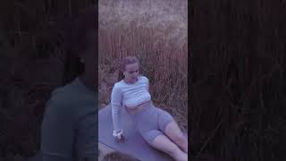 ASMR Yoga Stretching by lonely girl