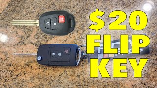 I Spent Less than $20 To Convert My Toyota H Key to a FLIP Key !!!