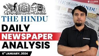 The HINDU for CLAT 2025 (6th January) | Current Affairs for CLAT | Daily Newspaper Analysis