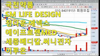 [주식강의] 국전약품.SM LIFE DESIGN.정다운.에넥스.에이프로젠MED.세종메디칼.써니전자.이루온