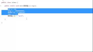 Java Tutorial 2: Data Types and Variables
