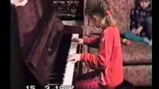 Olga playing the piano