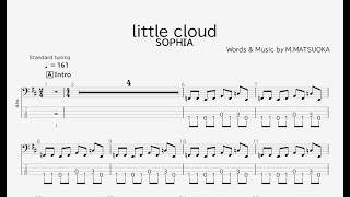 【ベース譜】little cloud/SOPHIA【4弦/TAB譜】/little cloud/SOPHIA/BASS TAB/