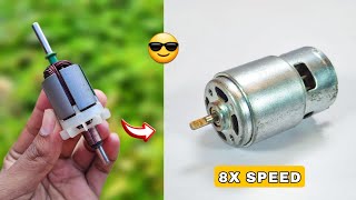 How to Upgrade DC Motor To 8X Speed | DC Motor Hacks