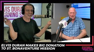 Elvis Duran Makes Big Donation To St. Bonaventure Mission | 15 Minute Morning Sh