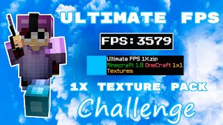 Bedwars, But with 1X Texture Pack Challenge | Hypixel Solo Bedwars | (Ultimate FPS Boost 1.8.9)