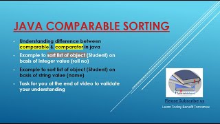 comparable interface in java example | sort list of objects in java #viral #javaforbeginners