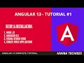 Environmental setup and installation | create my first angular app | Angular 13 tutorial #1