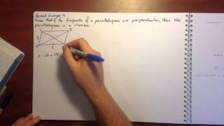 Specialist Maths 5.5 Vector Proofs Using The Scalar Product