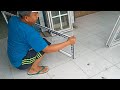 Proses membuat kusen jendela aluminium