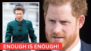 HARRY IN PANIC MODE! Princess Anne’s ONE-SENTENCE Response Unseals SKELETON Of Harry’s Betrayal.