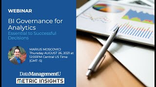 BI Governance for Analytics - Essential to Successful Decisions