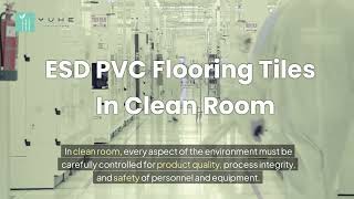 ESD PVC Flooring Tiles for Maintaining Clean Room Standards