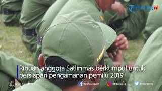 Ribuan Anggota Satlinmas Pekalongan Berkumpul untuk Pengamanan Pemilu 2019