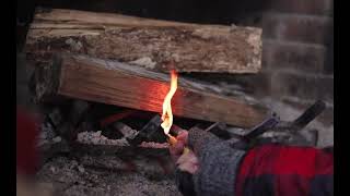 Iniciador de fuego para parrillas, chimeneas, estufas y hornos a leña.