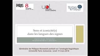 Séminaire Linguistique Théorique 2017-2018 Semestre 2 Séance n°6