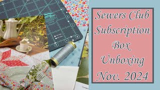 Sewers Club November 2024 Project Unboxing