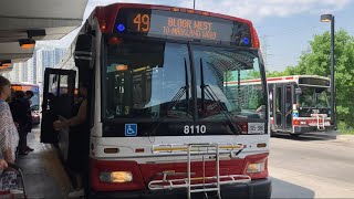 TTC Toronto 2010 Orion VII NG #8110 49 Bloor West 6/1/2023