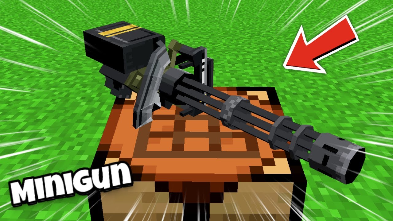 Tengo Una Minigun En Minecraft Youtube
