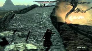 Skyrim - Western Watchtower Dragon Fight