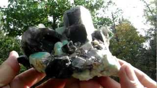 Huge Amazonite and Smokey Quartz Crystal Cluster__Colorado