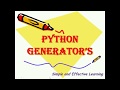 Generators in Python || Python Generators || Latest Python Tutorial || Advance Python