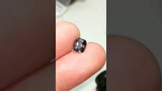 SP12 - 1.48  Ct Antique cut 6.8x6.1 mm Natural Titanium Purple Spinel Unheated MOGOK