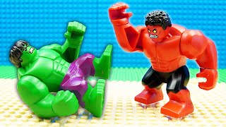 Hulk vs Red Hulk Marvel Heroes Lego