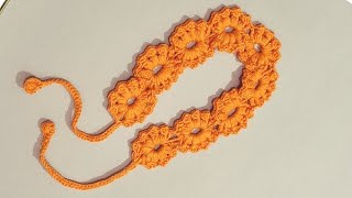 Very easy tutorial Crochet hairband for beginners  _ crochet accessories