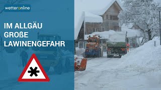 Im Allgäu große Lawinengefahr (18.01.2021)