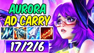 FULL AD AURORA ADC - IT ACTUALLY WORKS? ON-HIT PTA | New Champion Build & Runes | League of Legends