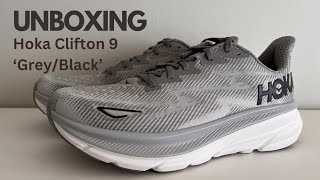 UNBOXING - HOKA Clifton 9 ‘Grey/Black’