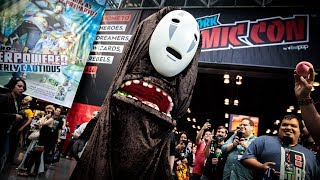 Adam Savage Incognito as No-Face at New York Comic Con!