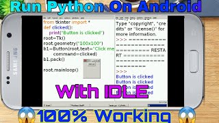 Run Python with Idle on android