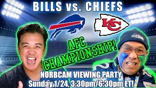 Buffalo Bills vs. Kansas City Chiefs: AFC Championship - Live Fan Reaction with Play-by-Play