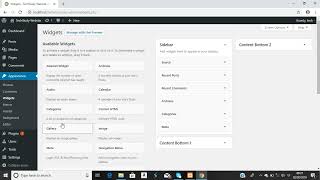 Wordpress Widget Management