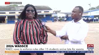 2024 WASSCE: WAEC vows to enforce rules after 15 students arrive late for exams