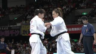 【JFKO】第2回全日本フルコンタクト空手道選手権大会　女子重量級　決勝　将口恵美　対　佐藤弥沙希