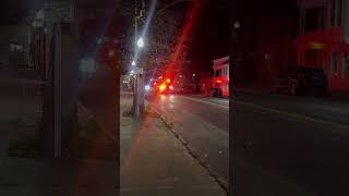 Seneca Falls Quint 1 arriving to the working house fire on 11/17/24