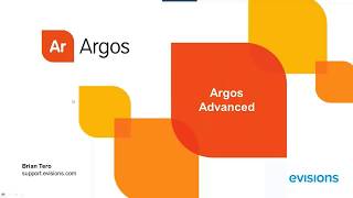 Argos 5.4 Advanced Training