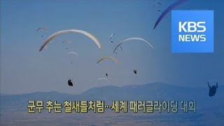 [클릭@지구촌] 군무 추는 철새들처럼…세계 패러글라이딩 대회 / KBS뉴스(News)