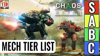 Chaos Reign New Mechs Tier List! Which Mechs Will Dominate The New Mechwarrior 5 Mercenaries DLC?
