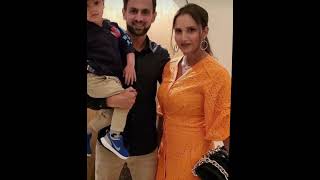 Sania Mirza With Husband Shoaib Malik & Son Izhaan Mirza Malik #shorts #saniamirza
