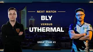 Bly vs uThermal ZvT - Group C Stage 3 - WCS Leipzig 2018 - StarCraft II